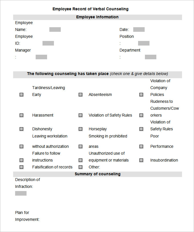 Employee Record Templates 32+ Free Word, PDF Documents Download