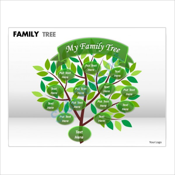 Family History Genealogy Flowchart Associated Members, Presentation  Graphics, Presentation PowerPoint Example