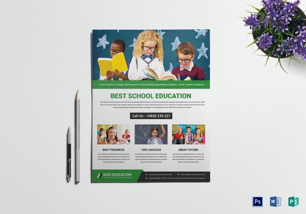 school-education-flyer-template