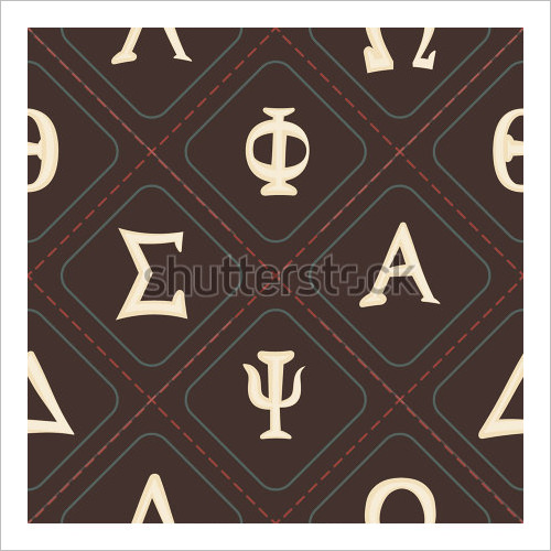 seamless greek alphabet letters