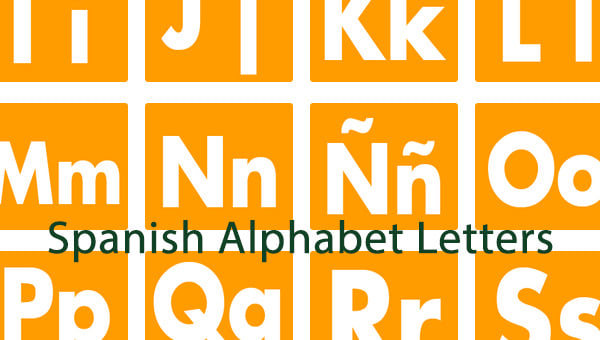 spanish alphabet letter