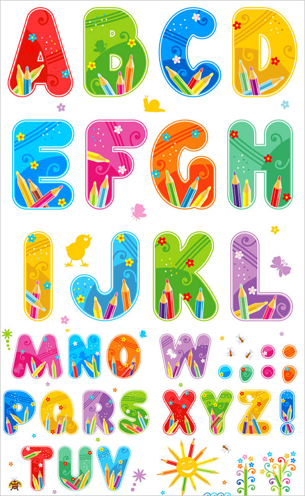 25+ Large Alphabet Letter Templates & Designs