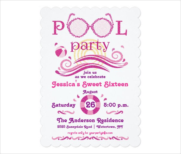 36 Pool Party Invitation Templates PSD AI Word