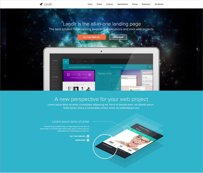the all in one landing page flat design 9 788x