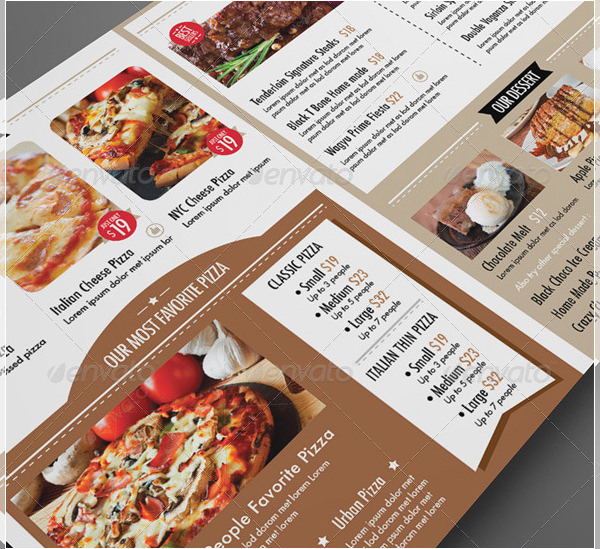 the amazing restaurant dinner menu template