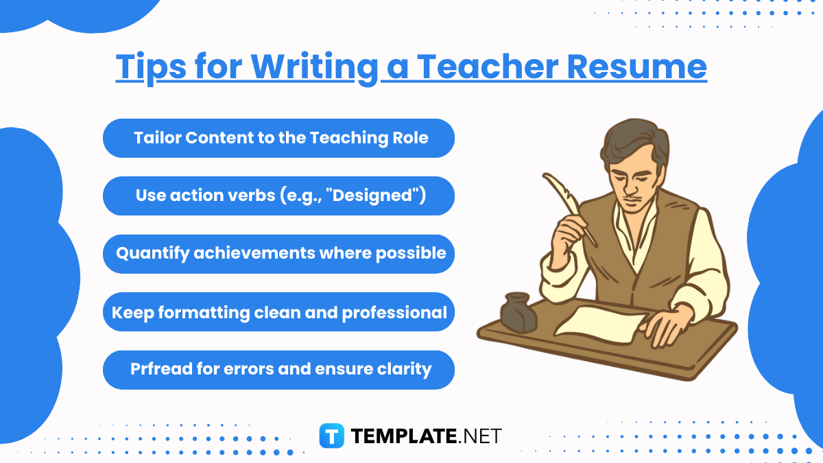 tips for writing a teacher resume