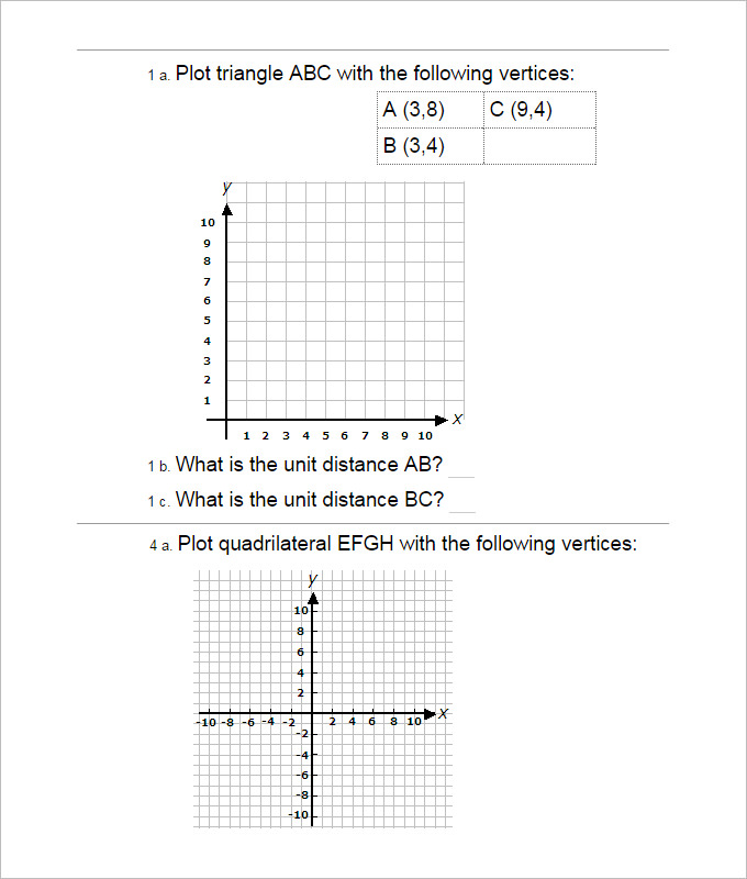 15 coordinate geometry worksheet templates free pdf