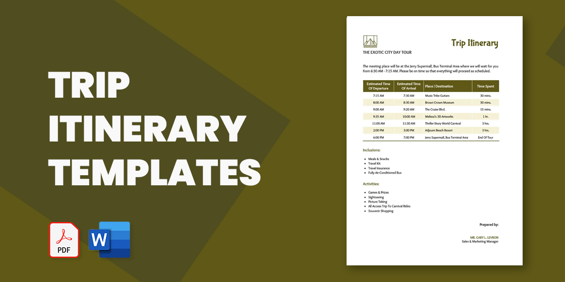 Business Trip Budget Templates, 11+ Free Docs, Xlsx & PDF