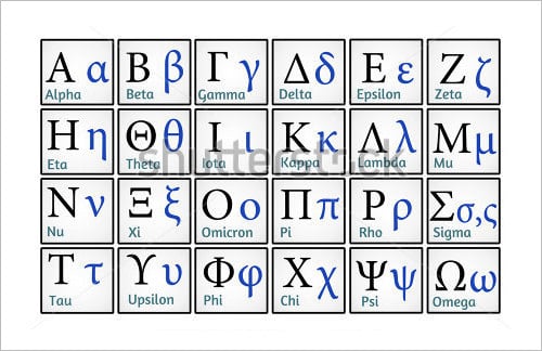 Printable Free Printable Greek Alphabet