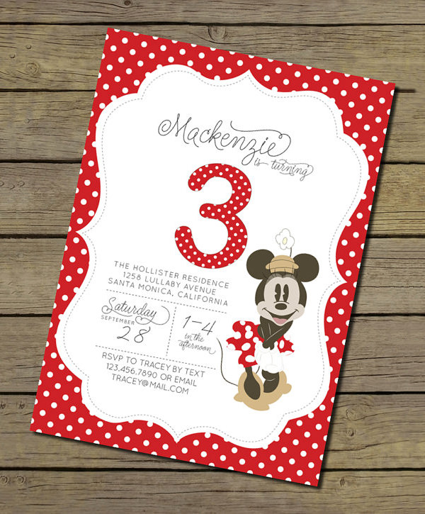 Download Awesome Minnie Mouse Invitation Template - 21+ Free PSD ...