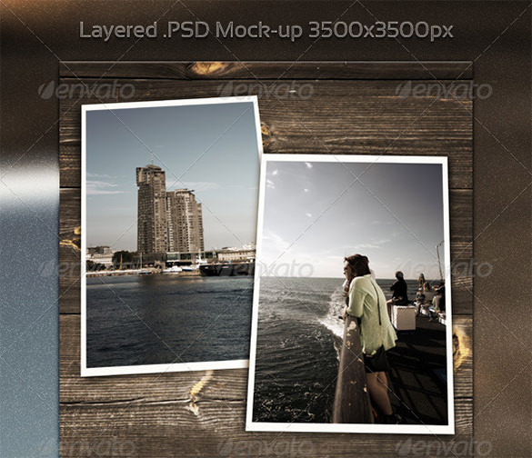 vintage psd digital album template