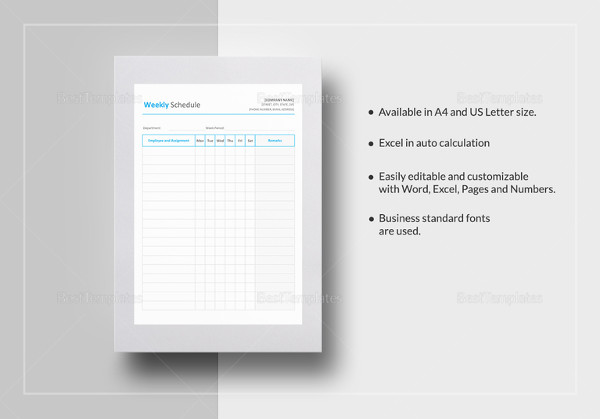 14+ Family Schedule Templates - Word, PDF | Free & Premium Templates