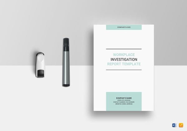 workplace investigation report word template