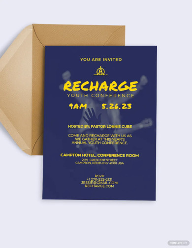 youth conference invitation template