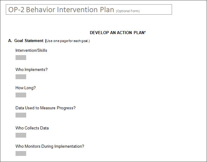 Behavior Intervention Plan Template 4 Free Word Pdf Documents Download 