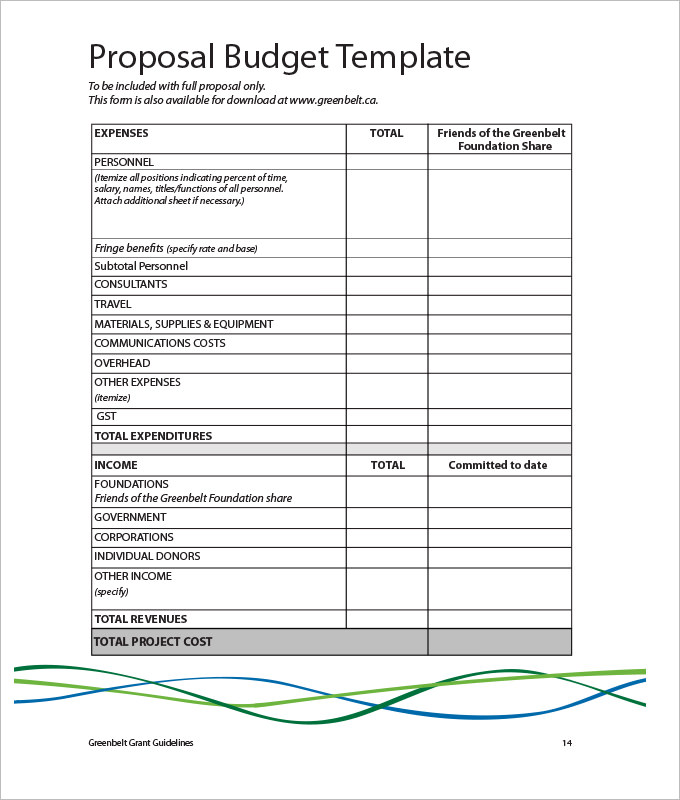 sales plan budget template