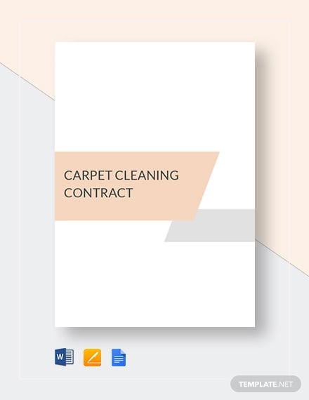 carpet cleaning contract