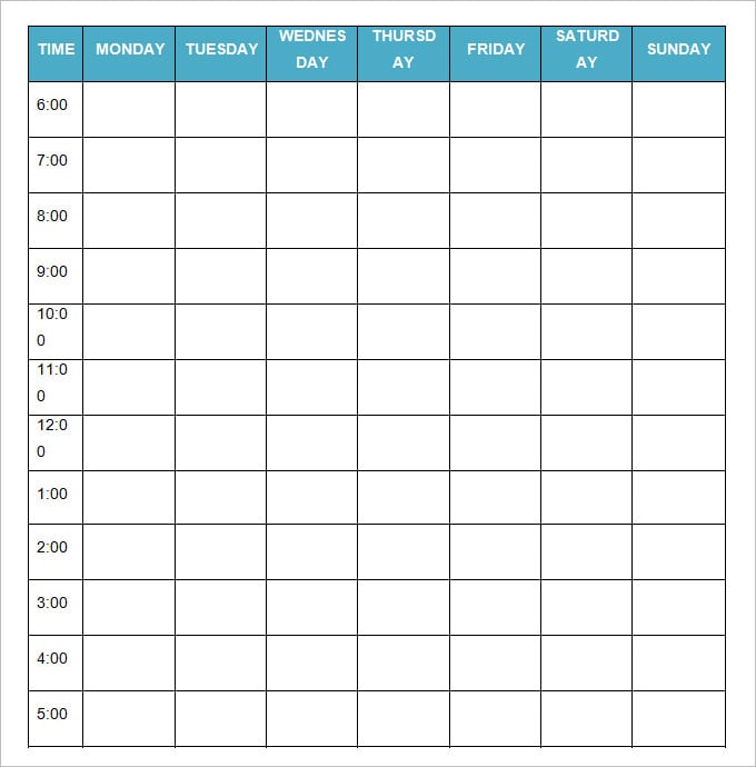 daily planner template 3