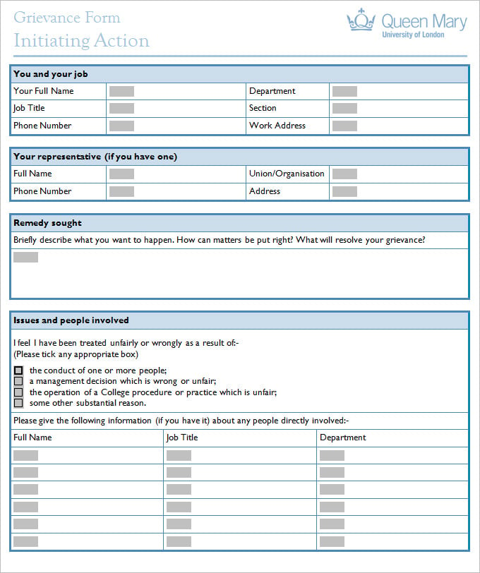 26+ HR Complaint Forms - Free Sample, Example Format
