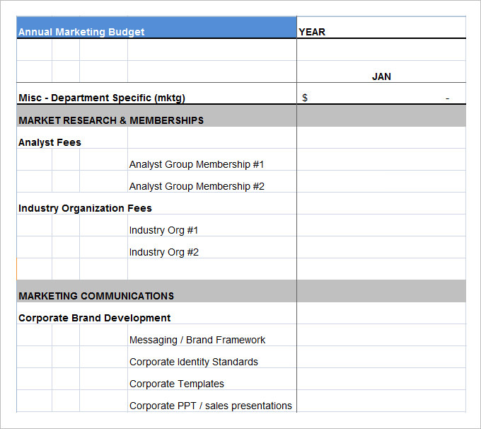 Marketing Budget Template - 30+ Free Word, Excel, PDF Documents Download