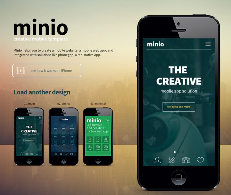 Mobile Html Template Free