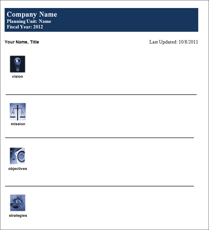 Simple business plan template word picture