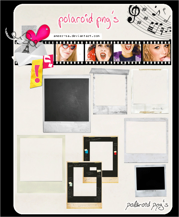 Polaroid Template - 34+ Free PSD Format Download