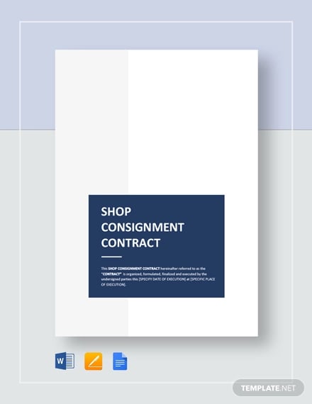 shop consignment contract