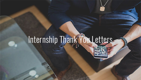 internship thank you letter