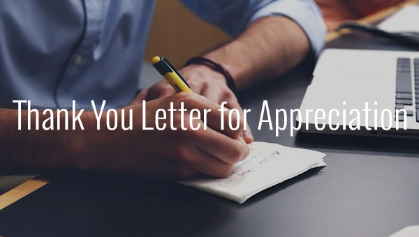 Thank You Letter for Appreciation - 19+ Free Word, Excel, PDF Format ...