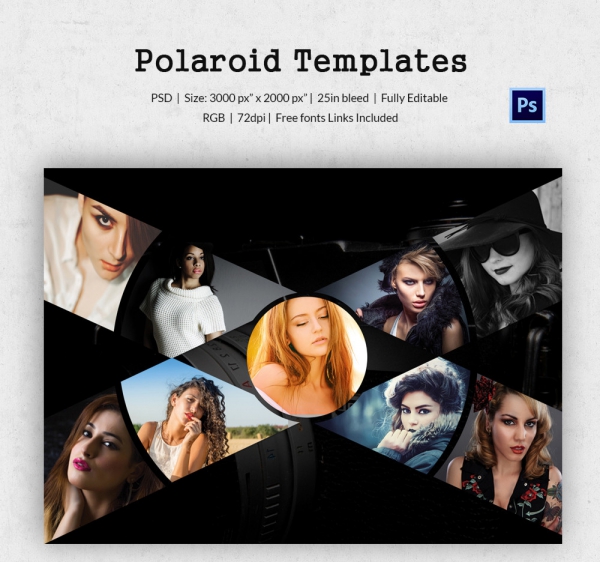 Polaroid Template - 41+ Free PSD Format Download