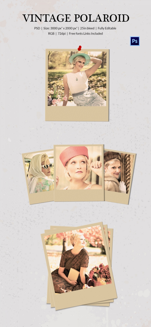 Polaroid Template - 41+ Free PSD Format Download
