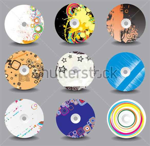 collection of vector cd cover design template