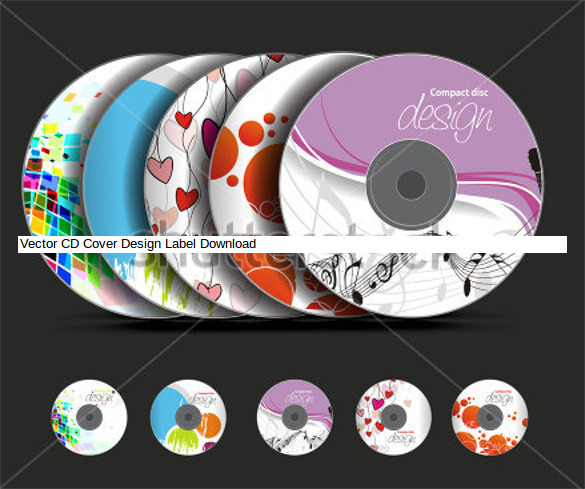 vector cd cover design label download