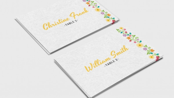 25 Wedding Place Card Templates Free Premium Templates