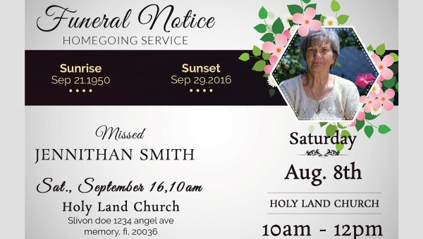 Funeral Notice Template 12 Free Word Excel Pdf Psd Format Download Free Premium Templates