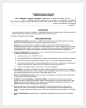 Confidential Disclosure Agreement Template