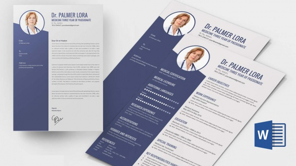 free doctors downloadable resume templates for word 2007