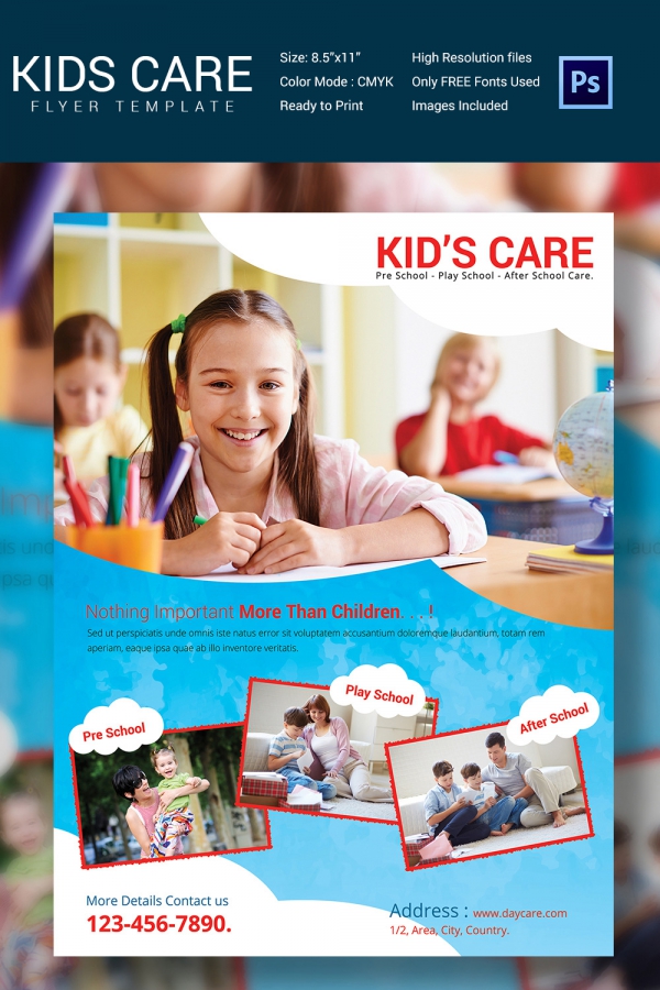 Daycare Flyer Template - 30+ Free PSD, AI, Vector EPS Format Download ...