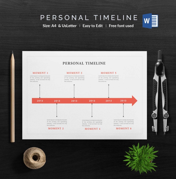 20 Personal Timeline Templates DOC PDF