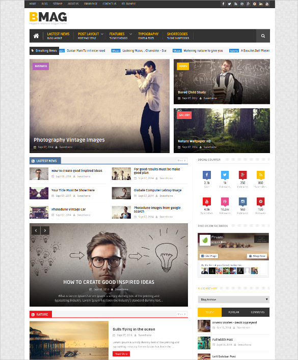 32+ Blogger Mobile Themes & Templates