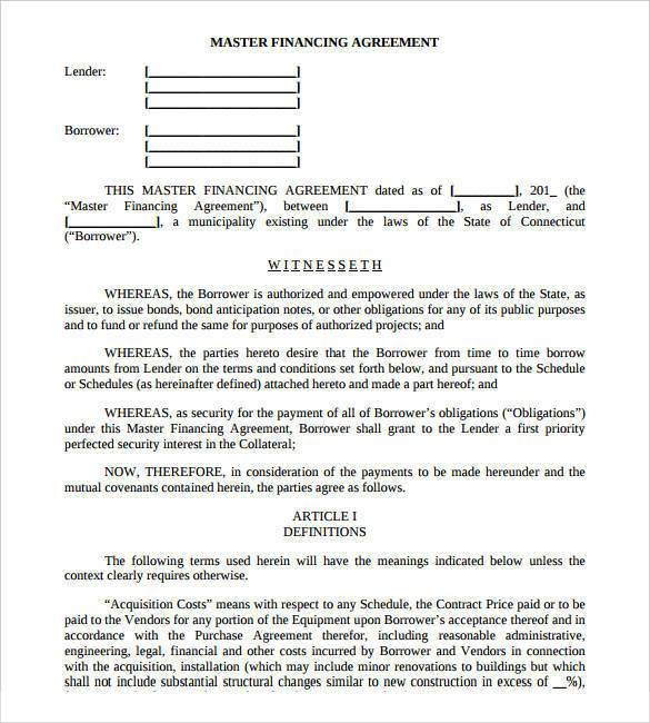 financing-agreement-contract-template11