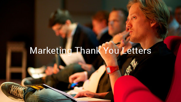 marketing thank you letters
