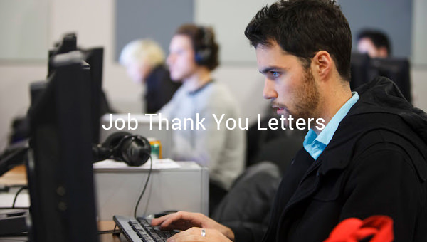 6 Job Thank You Letters DOC PDF