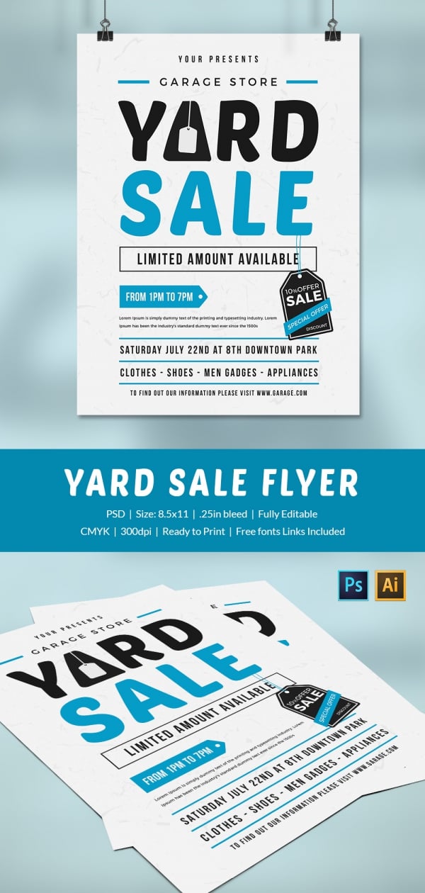 14+ Best Yard Sale Flyer Templates & PSD Designs Free & Premium Templates
