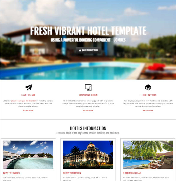 19+ Hotel Joomla Themes & Templates