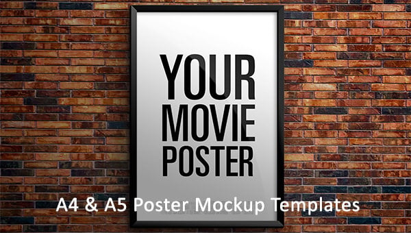 Rustic Mockup A4 Digital Mockup Print Add Your Design Mockup for Artwork Mockup A5 Poster PSD Poster Mockup