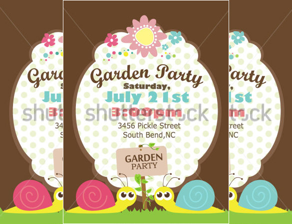 14+ Printable PSD Garden Party Invitation Templates - PSD ...