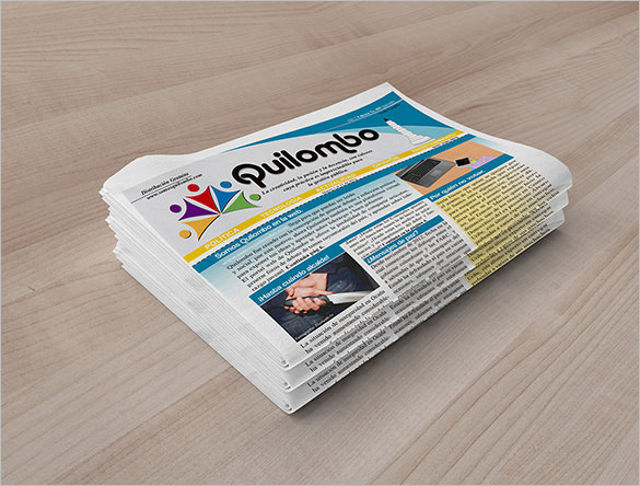 newspaper template psd free download