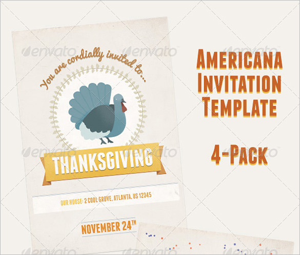 american holiday party invitation flyer